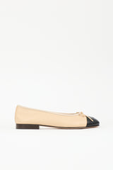Chanel Leather CC Ballet Flat