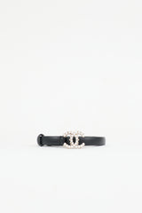 Chanel 2020 Leather & Pearl CC Belt