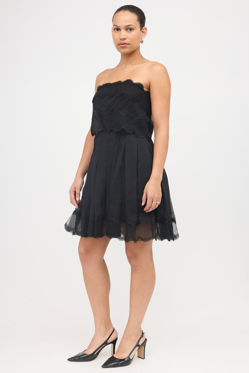 Chanel SS 2006 Silk Strapless Dress