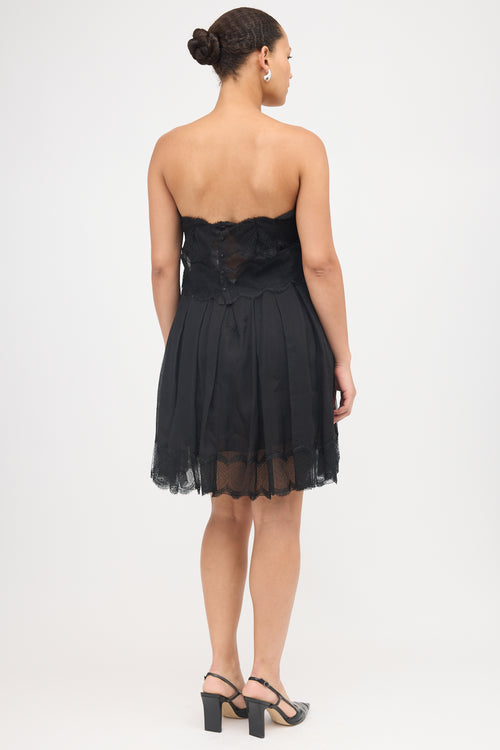 Chanel SS 2006 Silk Strapless Dress