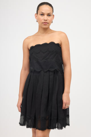 Chanel SS 2006 Silk Strapless Dress