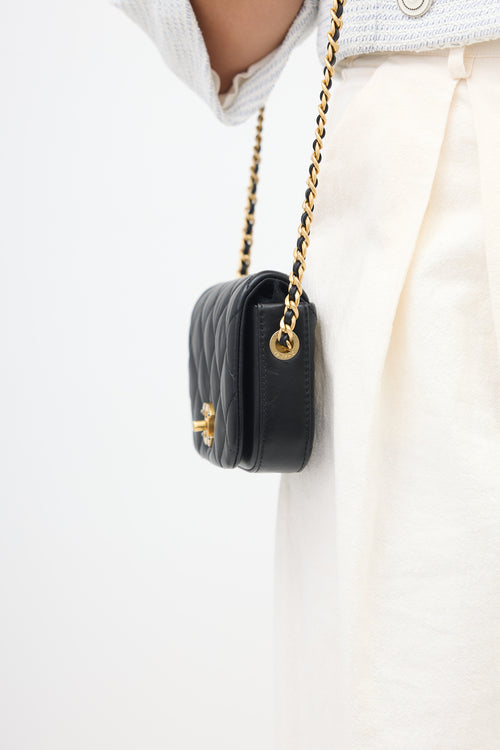 Chanel Leather Mini Nailed CC Flap Bag