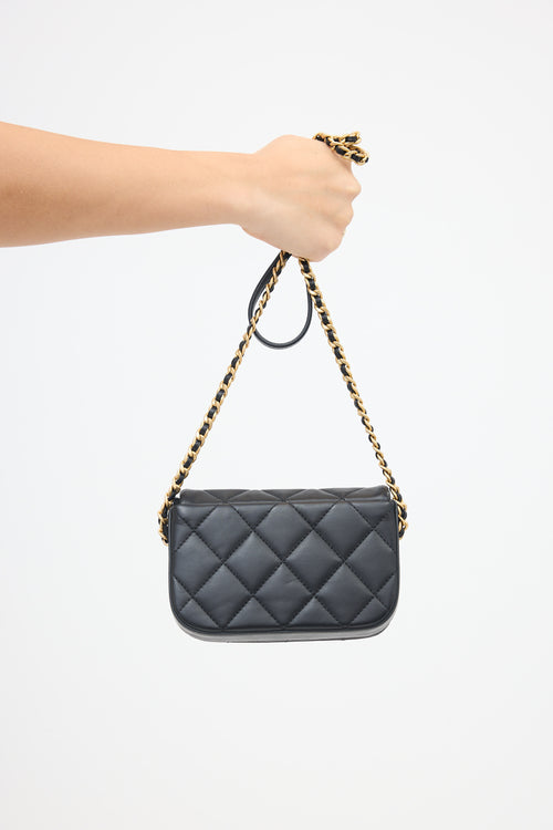 Chanel Leather Mini Nailed CC Flap Bag