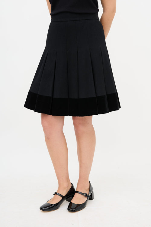 Chanel Pre-Fall 2014 Wool Pleated Skirt