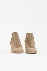 Chanel Suede Glitter CC Boot
