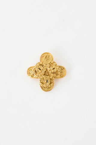 Chanel Fall 1994 Triple Coco Mark CC Brooch