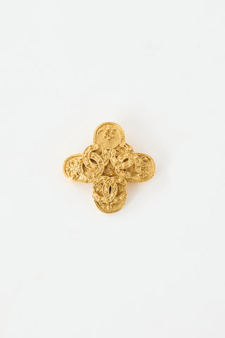 Chanel Fall 1994 Triple Coco Mark CC Brooch