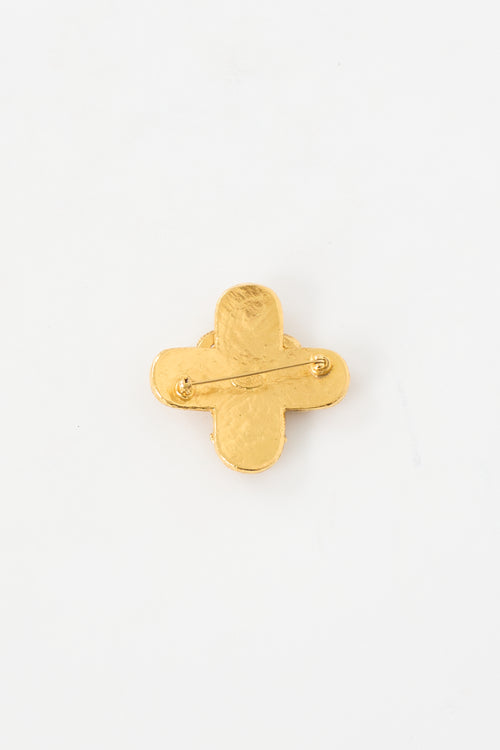 Chanel Fall 1994 Triple Coco Mark CC Brooch