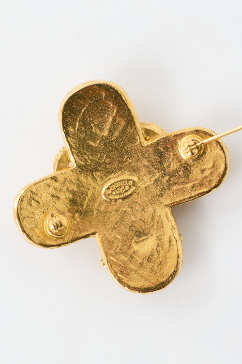 Chanel Fall 1994 Triple Coco Mark CC Brooch