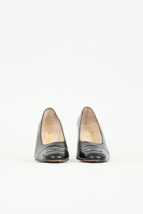 Chanel Vintage Leather CC Pump