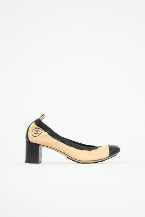Chanel Leather CC Pump