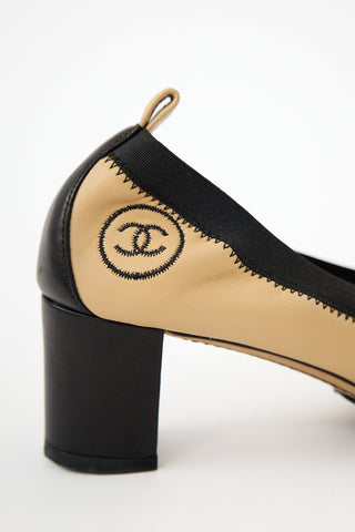 Chanel Leather CC Pump