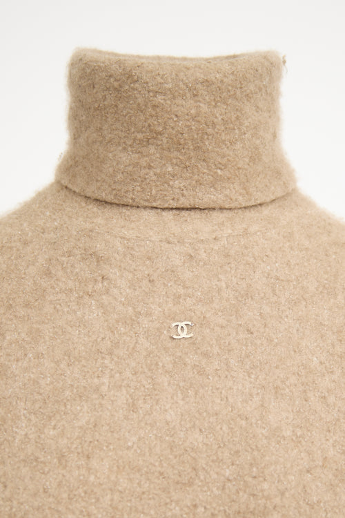 Chanel Fall 1998 Wool CC Turtleneck Sweater