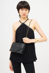 Chanel Vintage Leather CC Envelope Flap Bag