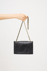 Chanel Vintage Leather CC Envelope Flap Bag