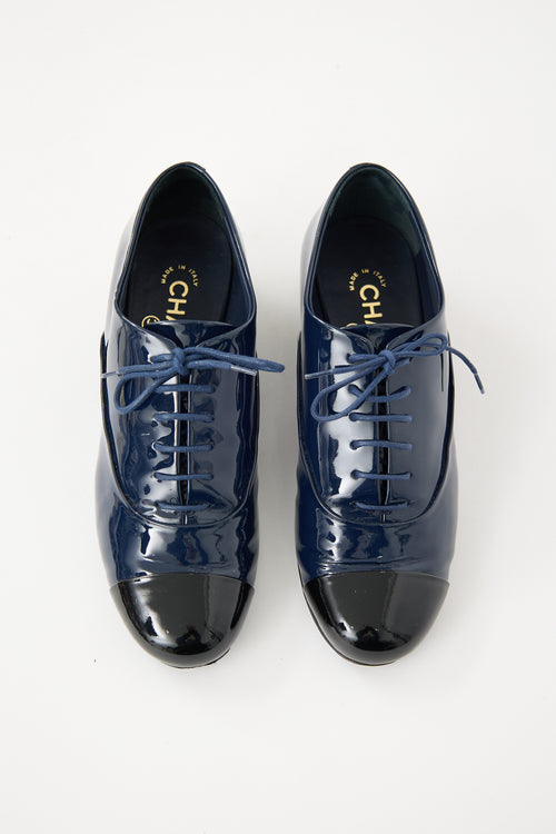 Chanel Patent CC Pearl Oxford