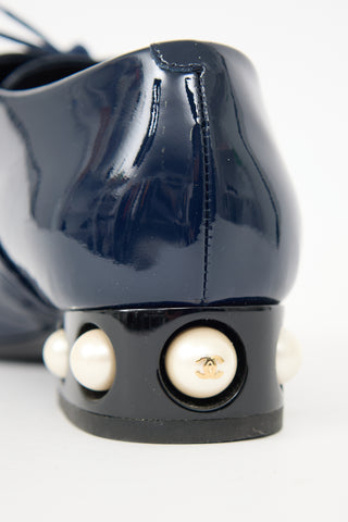 Chanel Patent CC Pearl Oxford