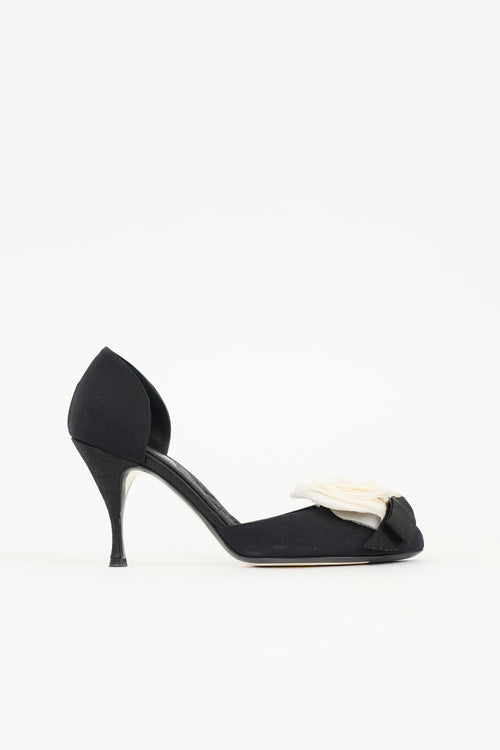 Chanel Camellia D'Orsay Heel