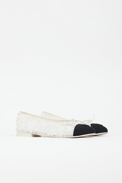 Chanel Lace CC Ballet Flat