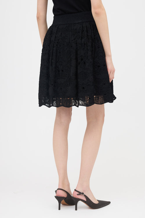 Chanel Knit Distressed Layered Skirt