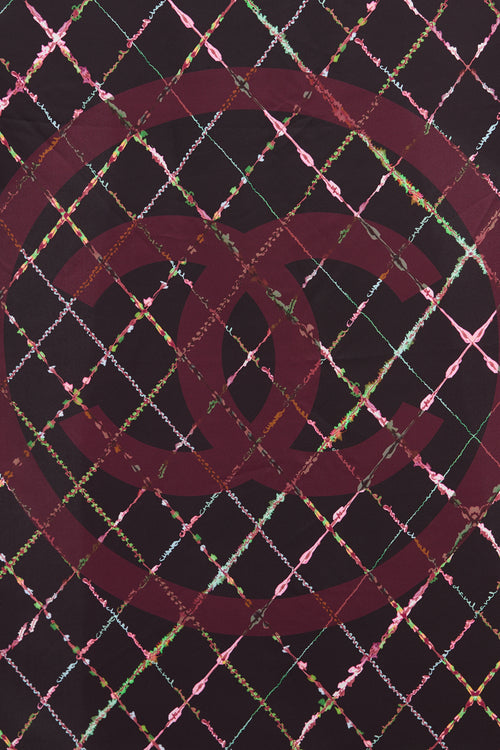 Chanel Silk Printed CC Scarf