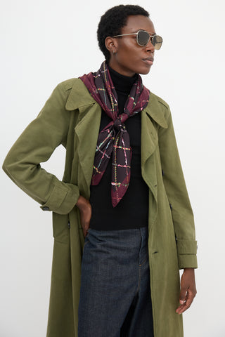 Chanel Silk Printed CC Scarf