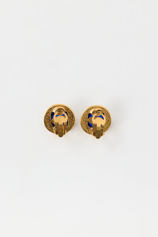 Chanel Fall 1994 Gripoix Clip On Earrings