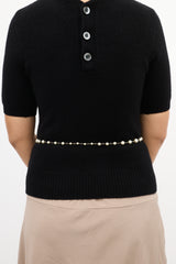 Chanel SS 2007 Gold & Faux Pearl Coco Charm Belt