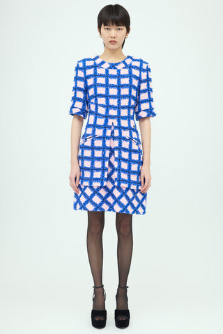 Chanel SS 2018 Tweed Grid Dress