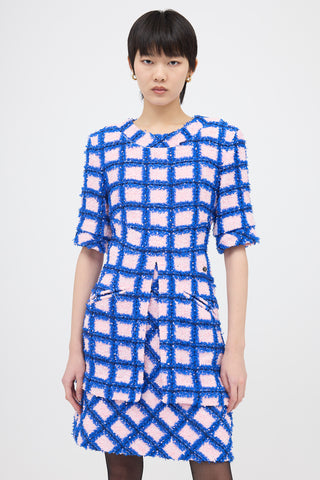 Chanel SS 2018 Tweed Grid Dress