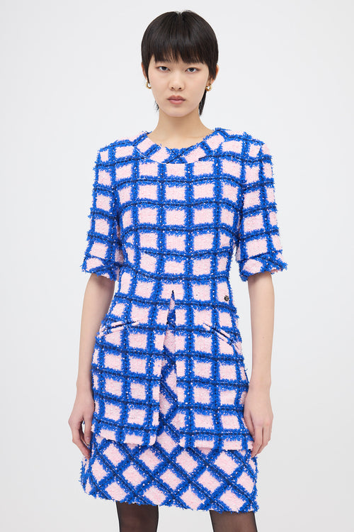 Chanel SS 2018 Tweed Grid Dress
