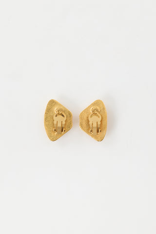 Chanel Fall 1997 Gem Gripoix Clip On Earrings