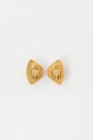 Chanel Fall 1997 Gem Gripoix Clip On Earrings