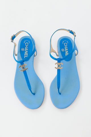 Chanel Satin CC Sandal