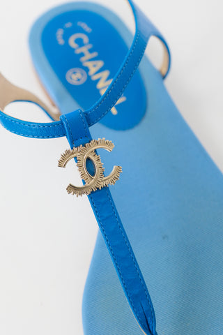 Chanel Satin CC Sandal