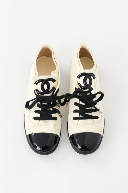 Chanel Spring 2015 Leather CC Sneaker