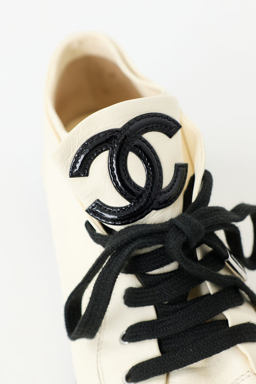 Chanel Spring 2015 Leather CC Sneaker