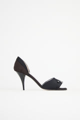 Chanel Satin Peep Toe Heel
