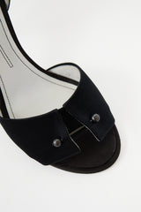 Chanel Satin Peep Toe Heel