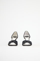 Chanel Satin Peep Toe Heel