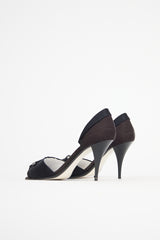 Chanel Satin Peep Toe Heel