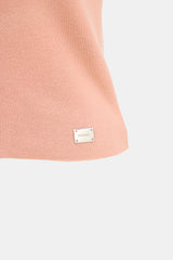 Chanel SS 2002 Pink Cotton Knit Sleeveless Top