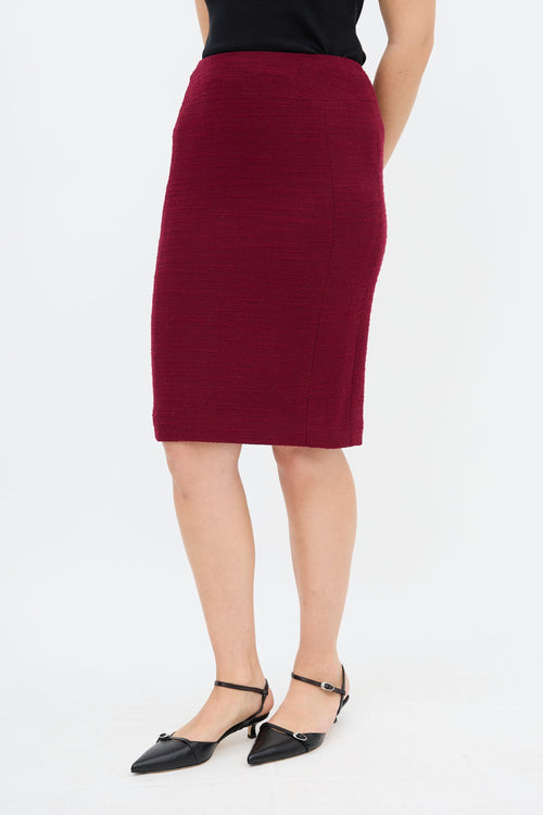 Chanel FW 1998 Wool Boucle Skirt