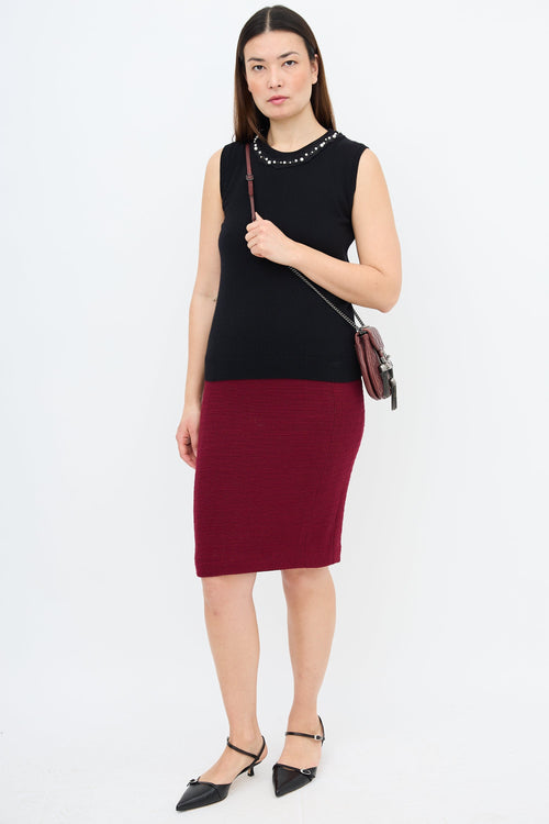 Chanel FW 1998 Wool Boucle Skirt