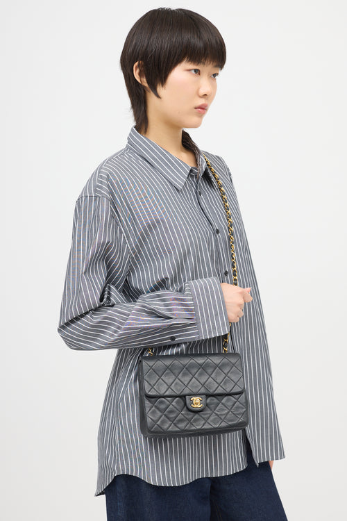 Chanel Vintage Leather Mini Square Flap Bag