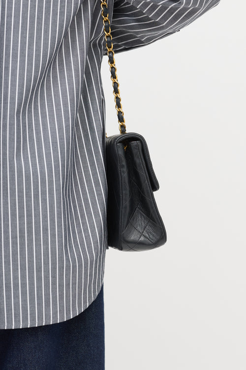 Chanel Vintage Leather Mini Square Flap Bag