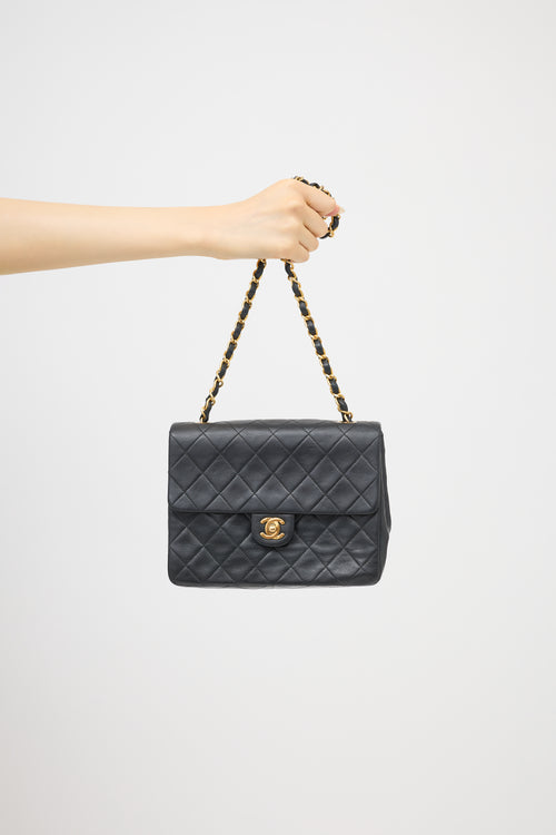 Chanel Vintage Leather Mini Square Flap Bag