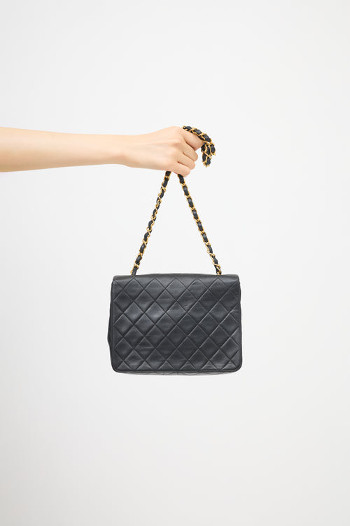Chanel Vintage Leather Mini Square Flap Bag