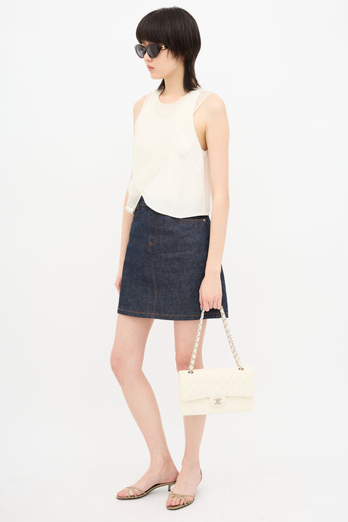 Chanel Perforated Leather East West Bag