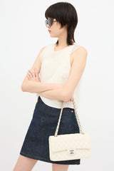 Chanel Perforated Leather East West Bag